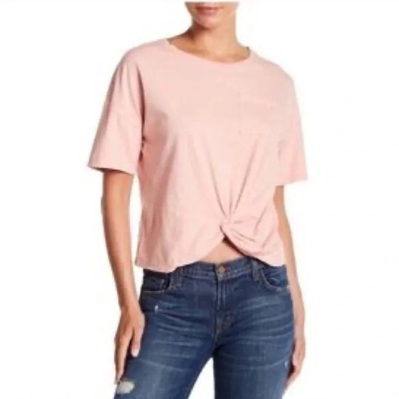 Lucky Brand Twist Front Tee Size M - Picture 1 of 9